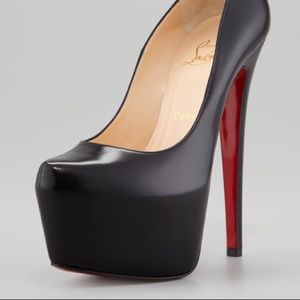 Christian Louboutin daffodile leather platforms